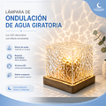 Lámpara de ondulación de agua giratoria